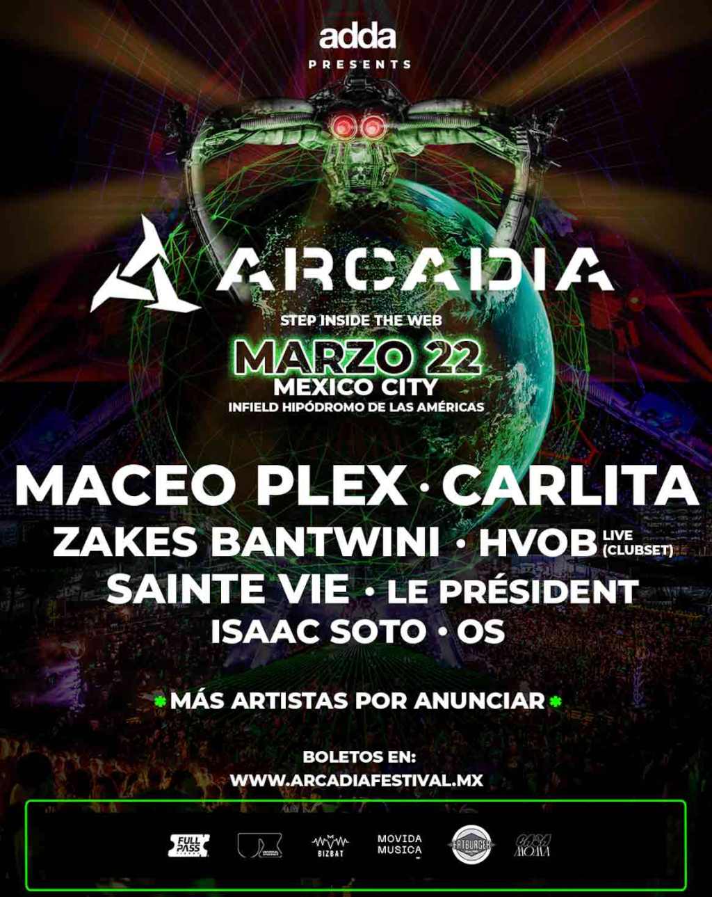 ARCADIA 2025: el festival con la icónica araña llega a&nbsp;México