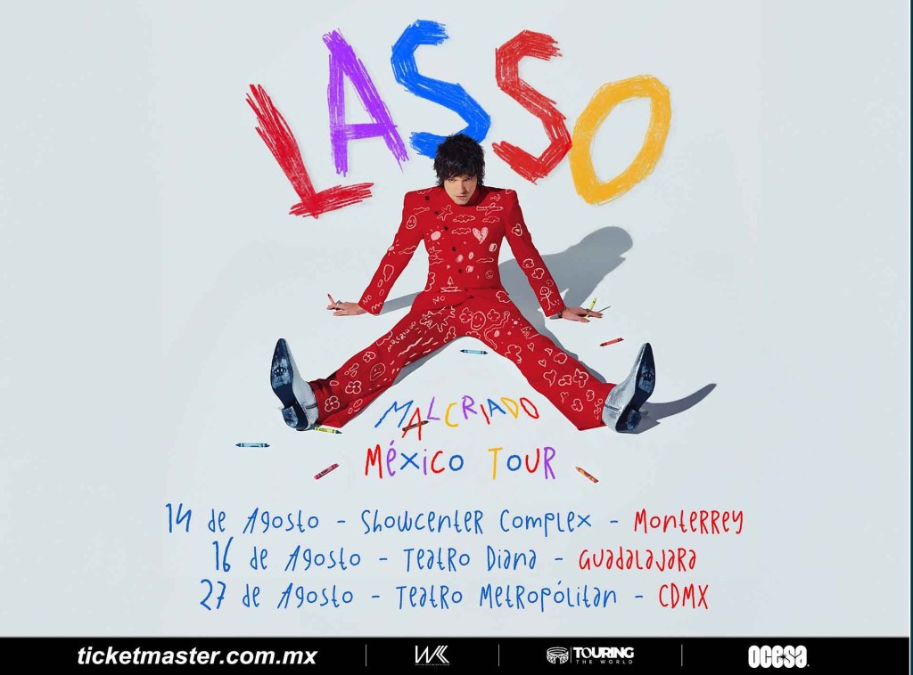 ¡Lasso regresa a México! Arranca su gira mundial “Malcriado” en&nbsp;agosto