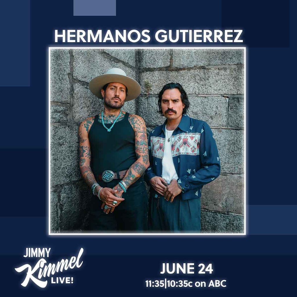 Hermanos Gutiérrez conquistan la televisión estadounidense con su debut en Jimmy Kimmel&nbsp;Live