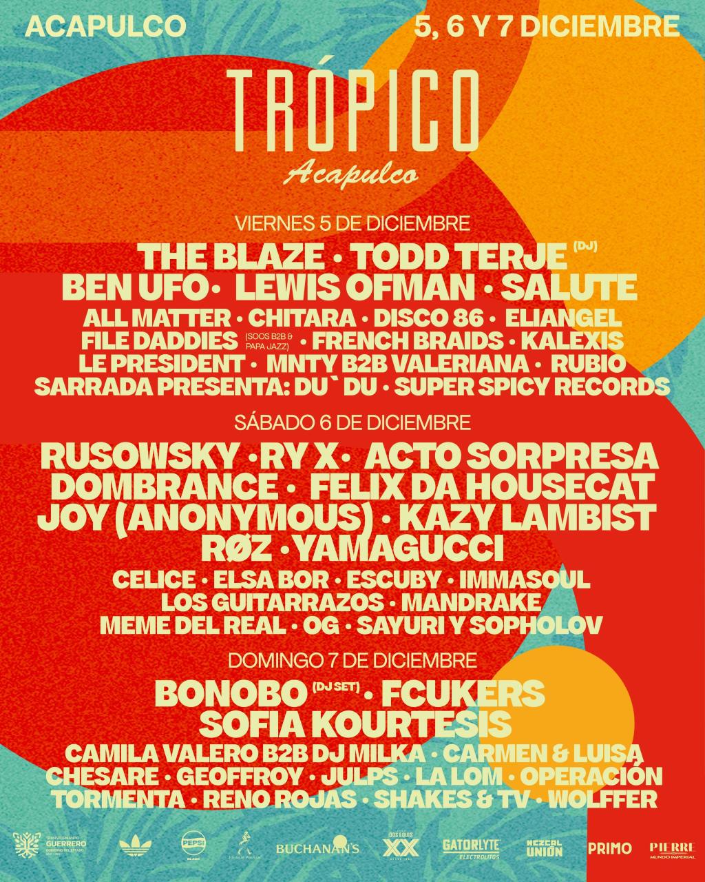 Cartel por día de Trópico 2025: conoce la programación completa y la promoción del 20% de descuento